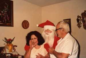 We rarely saw my Grandpa smile or laugh, but this night he was like a little kid on Christmas!